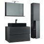BADRUMSMÖBEL VCM LENDAS BL 80CM ANTRACIT
