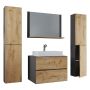 KOMMODPAKET VCM LENDAS XL 80CM ANTRACIT/HONUNGSEK