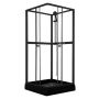 DUSCHKABIN SUNWIND JASMINE 90X90X195CM SVART