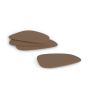 GLASUNDERLÄGG ZELLER 2-SIDIG BEIGE/BRUN 4ST