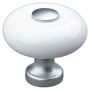 KNOPP THEOFILS TODS Ø30MM PORSLIN/ALUMINIUM LOOK