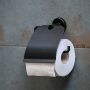TOALETTPAPPERSHÅLLARE THEOFILS DIJON MED LOCK MATT SVART