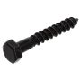 FRANSK TRÄSKRUV BLACKLINE HCP 6X40MM 5ST/FRP