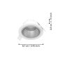 SPOTLIGHT EGLO YEBRA INFÄLLD LED 4.8W IP44 DIMBAR VIT