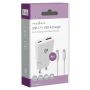 VÄGGLADDARE NEDIS MED USB-C KABEL 1,5M 20W USB/USB-C VIT