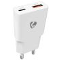 VÄGGLADDARE NEDIS 30W USB/USB-C VIT