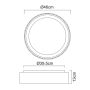 PLAFOND GLOBO KEMP LED VIT