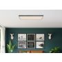 PLAFOND GLOBO DORO LED FJÄRRKONTROLL DIMBAR 120CM SILVER