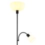 GOLVLAMPA GLOBO HINTON E27/E14 2L SVART