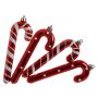 JULGRANSDEKORATION POLKAGRIS 12CM RÖD 4-PACK