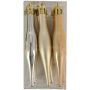 JULGRANSDEKORATION DROPPE 9CM GULD 9-PACK