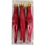 JULGRANSDEKORATION DROPPE 9CM RÖD 9-PACK