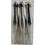 JULGRANSDEKORATION DROPPE 9CM SILVER 9-PACK