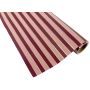 JULPAPPER RANDIG 70CMX2M BURGUNDY/ROSA