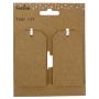 JULETIKETTER MANILLA 5X9CM BRUN 12-PACK