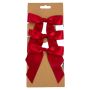 ROSETT 10X10CM RÖD 3-PACK
