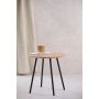 SIDOBORD DAY Ø40CM SVART/BRUN