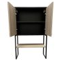 TVÄTTMASKINSSKÅP BAUHAUS 64,6X102,5CM SVART