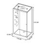 DUSCHKABIN CAMARUGE 80X110X215