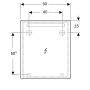 SPEGEL IFÖ OPTION 60 CM MED LED-BELYSNING