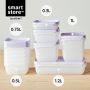 MATLÅDA SMARTSTORE FROST LAVENDER 1L 3-PACK