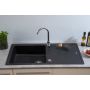 DISKDISKBÄNK RESPEKTA COLUMBIA GRANIT 100X50CM SVART 