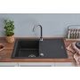 DISKBÄNK RESPEKTA COLUMBIA GRANIT 78X50CM SVART 