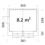 KIOSK PALMAKO STELLA 8,2M²
