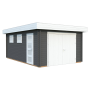GARAGE PALMAKO RASMUS TRÄPORT 19M² MÖRKGRÅ/VIT