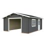 GARAGE PALMAKO ROGER KIT 23,9M² MÖRKGRÅ/VIT