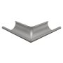 RÄNNVINKEL ARECO YTTER 125MM 90° MÖRK SILVERMETALLIC