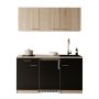 PENTRY RESPEKTA INGRID KB150ESSES SVART/EK 150CM