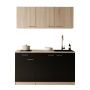 PENTRY RESPEKTA INGRID KB150ESSESOK SVART/EK 150CM