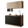 PENTRY RESPEKTA INGRID KB150ESSESOKM SVART/EK 150CM
