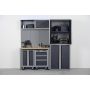 VERKSTADSSKÅP PROBUILDER SKÅP 189,5CM SVART/GRÅ 