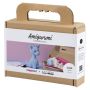 PYSSELKIT CREATIV COMPANY AMIGURUMI GIRAFF LJUSBLÅ