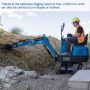 GRÄVMASKIN SCHEPPACH MINI EXC815 + TILLBEHÖR