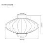 PLAFOND ANETA LIGHTING DONNA E27 45CM VIT