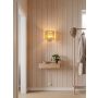 VÄGGLAMPA ANETA LIGHTING ABELONE E27 AMBER/SVART