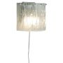 VÄGGLAMPA ANETA LIGHTING ABELONE E27 KLAR/SILVER