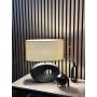 BORDSLAMPA ANETA LIGHTING ELLIPSE E27 SVART/BEIGE