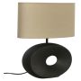 BORDSLAMPA ANETA LIGHTING ELLIPSE E27 SVART/BEIGE