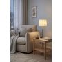 BORDSLAMPA ANETA LIGHTING EZAI E27 SVART/BEIGE