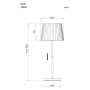 BORDSLAMPA ANETA LIGHTING EZAI E27 SVART/BEIGE