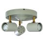 TAKSPOTLIGHT ANETA LIGHTING FRODO RUND 3xGU10 BEIGE/MÄSSING