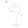 BORDSLAMPA ANETA LIGHTING OSTRI E27 ANTIK