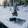 SNÖSKRAPA FISKARS ONECLICK SOLPANEL 38,5CM