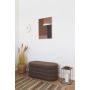 BÄNK HOUSE NORDIC DARTFORD TEDDY BRUN 103X45X44CM