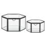 GLASLÅDA HOUSE NORDIC GLAS/METALL SVART 2ST