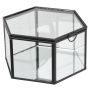 GLASLÅDA HOUSE NORDIC GLAS/METALL SVART 2ST